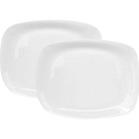 SET DA 2 PIATTO RETTANGOLARE PIANO LINEA PARMA GRANDE 24 X 34 CM (1/4)