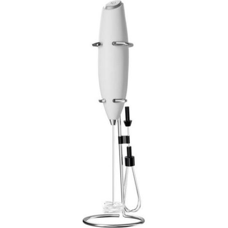 Batteur électrique blanc, petit mini-fouet à œufs à main pour la maison Handmixer Blanc (2,5 watts) (1/4)
