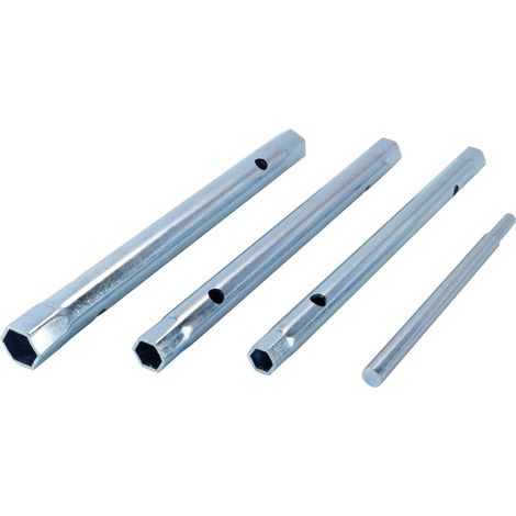 Jeu De 4 Clés À Douille Tubulaires avec Barre Tommy Métriques 8-13 Mm, Mandrin Rotatif Inclus, Pour L'installation Et La Réparation D'éviers Et De Robinets (1/5)