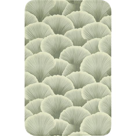 TAPPETINO PER WC Ventaglio - Foglia - Verde 50x80 cm