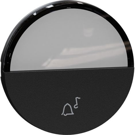 Plaque de finition Schneider Electric s949245 clipsable avec porte-étiquette noire (1/3)