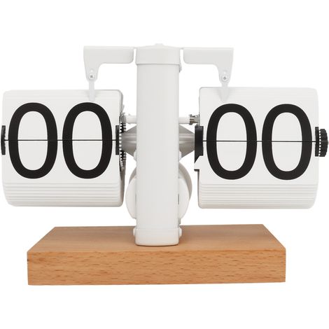 Horloge numérique pliable automatique, horloge de bureau minimaliste vintage avec fonction de pliage automatique pour salon et bureau (1/5)