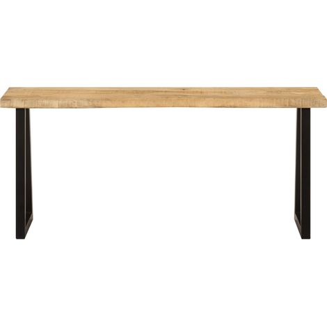 Banc d'intérieur,Banc avec bord vivant 105 cm bois de manguier massif CFW65448 (1/5)
