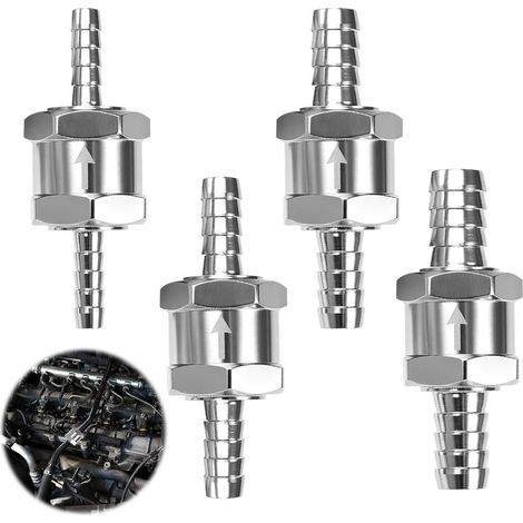 Lot de 4 clapets anti-retour en aluminium pour machine à laver à essence diesel voiture système basse pression (6 8 10 12 mm) (1/5)