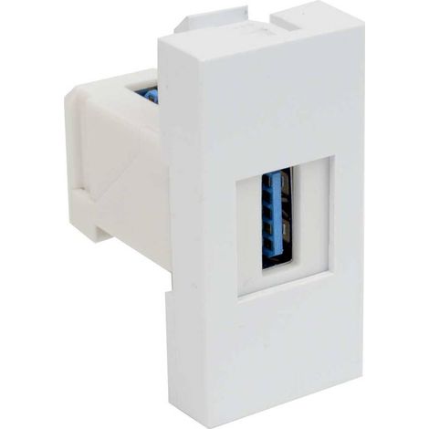 KOPOS QD 45X22.5-USBHB Insert pour appareil électrique module de données (l x H) 22.5 mm x 45 mm 1 pc(s) blanc (1/2)