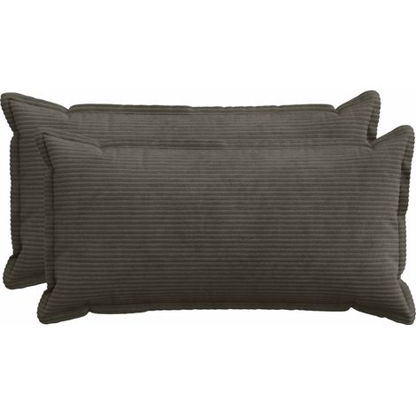 Housse de coussin 2 pc HOUTEN Anthracite 40 x 70 cm (1/5)
