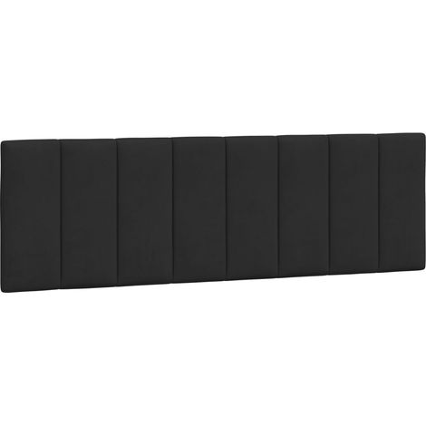 Coussin de tête de lit Hanko noir 160 cm velours CFW62544 (1/5)