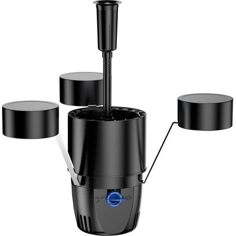 Ecumeur skimmer flottant de bassin pompe intégrée 2500 litres par heure 55 watts (1/2)