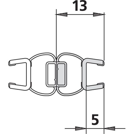 Kermi 1238 1x Magnetleiste Länge: 2000 mm