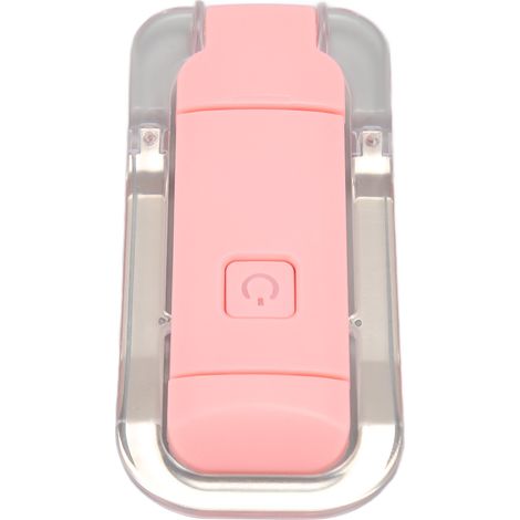 Ansteckbare Leselampe mit 3 Farbtemperaturen und 9 Dimmstufen, USB-Ladefunktion, robuste Kunststoff-Klemmleuchte für Bett, Reisen und Büro (1/5)