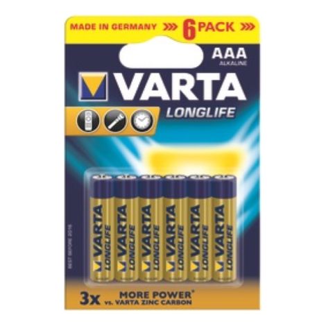 6 piles alcalines AAA mini AAA Varta longue durA e pour camA ras de rA veil