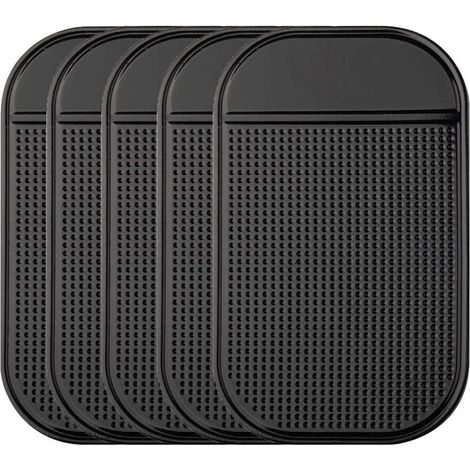 Tapis de tableau de bord antidérapant pour voiture, lot de 5 films adhésifs épais Bysameyee. (1/5)