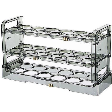 rangement D'ufs (vert Transparent), 36 Compartiments/3 Niveaux De Supports D'ufs, Supports D'ufs Pour Rfrigrateur, Gain De Place, Cuisine, Salle (1/5)