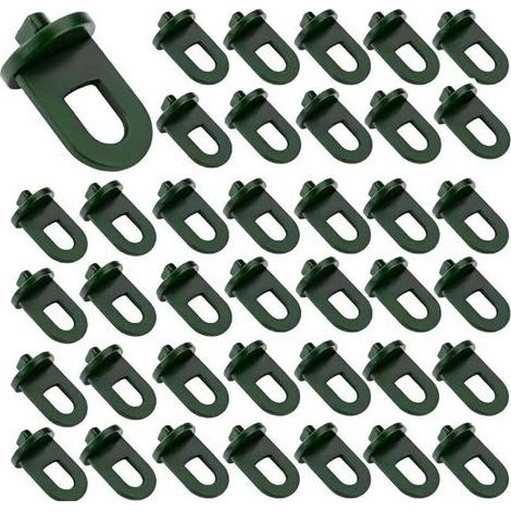 50 Pcs Greenhouse Hook Plastic, accessoires de serre accessoires de serre pour panier suspendu pot jardin extérieur plantes suspendues filet d’isolation plastique ombrage (1/5)