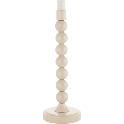 Pied lampe à poser boules métal blanc amande E14 Endon (1/5)