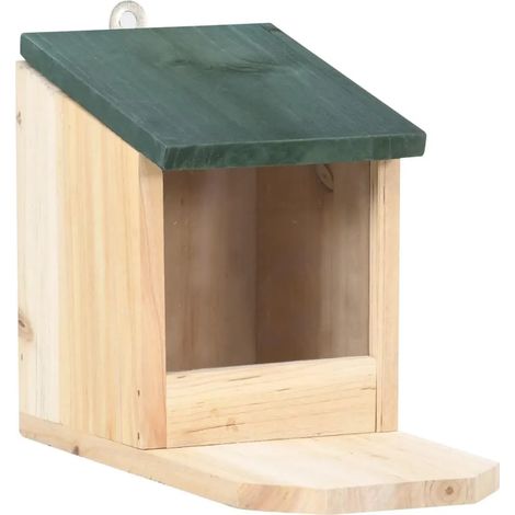 Stations d'alimentation pour écureuils, 4 pièces, en bois de sapin (1/5)