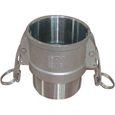 Raccord Camlock femelle - embout fileté male en aluminium - Type B Ø A: 3/4''Ø B: 3/4'' (1/2)