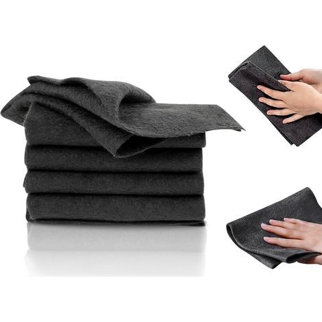 12 Pièces Chiffon de Nettoyage Magique pour Les Vitres, Chiffons Nettoyage Magique Epaissi Forte Absorption d'eau Outils pour Verre Voiture Maison Cuisine Salle de Bain (1/5)