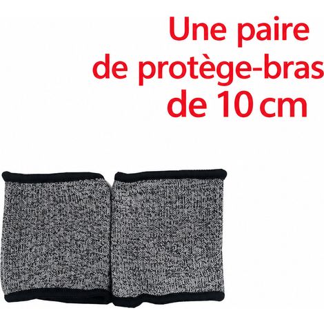Manchette de protection anti-coupure droite 10 cm XXXS HPPE gris 10cm xxxs 10 gris 23 × 12 × 1 cm 60 g – Livraison gratuite