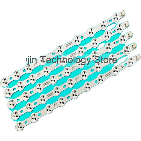 Striscia LED, lunghezza 355 mm, 9 LED per striscia, compatibile con TOSHIBA 40L3433DG, tensione 3V, certificazione CE. (1/5)