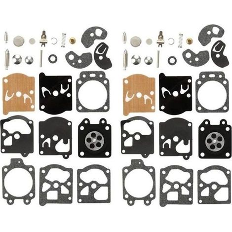 Lot de 2 Kit Réparation du Carburateur Joint Membrane Pour Walbro K10-WAT WA & WT Séries Stihl Husqvarna Poulan McCulloch Echo (1/2)