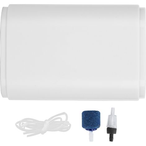 Pompe à air USB pour aquarium avec augmentation d'oxygène, clapet anti-retour et tête de sable (ZYN08) (1/5)