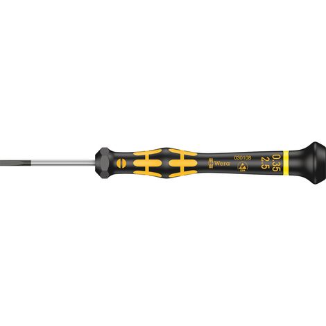 Tournevis pour vis à fente 0.35 mm x 2.5 mm Wera 1578 A Kraftform Micro 05030108001 Longueur de la l (1/5)