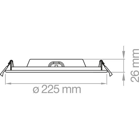 Faro Led Tondo 24W 230V Tricol ( Lampo Cod. Stled24Wmc )
