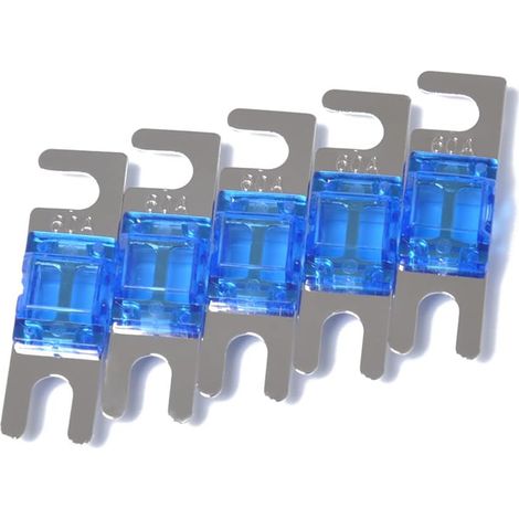Pack de 5 mini anl fusible 60a anl fusible pour le système vidéo audio marine de voiture, bleu (1/4)
