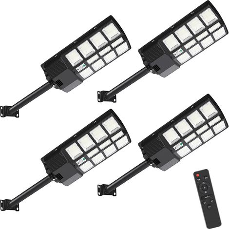Randaco 400 LED 4X Solarlampen für Außen Bewegungsmelder IP67 Solarleuchte Solarlampe 400w Wasserdichte Wandleuchte Garten Gartenleuchten Aussenleuchte