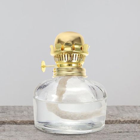 Brûleur De Lampe À Kérosène En Métal Avec 3 Mèches Ajustables Accessoires De Remplacement Pour Lampe À Huile Vintage 1.77X1.77X2.36In (1/5)