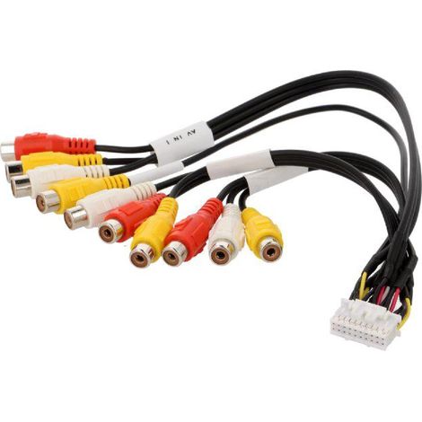Cable Connection AUX compatible avec autoradio Kenwood RCA 20 broches