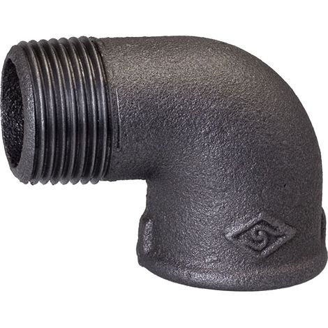 Codo rosca hembra de 5/4" negro A4, n.º 7, n.º 92 OPAL (1/4)