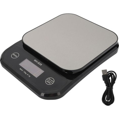 Balance de cuisine 0.035oz à 22.0lb étanche IP7, affichage LCD, acier inoxydable, idéale pour café et cuisine familiale