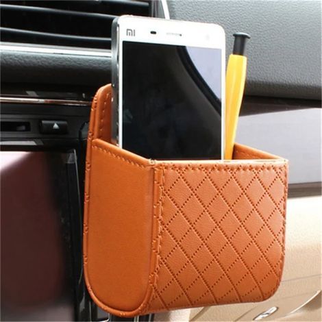 Prise de voiture Vent Seat Back Sac de rangement élégant marron (1/3)