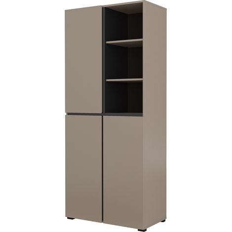 Mueble de recibidor de 3 puertas Lilia Taupe (1/4)