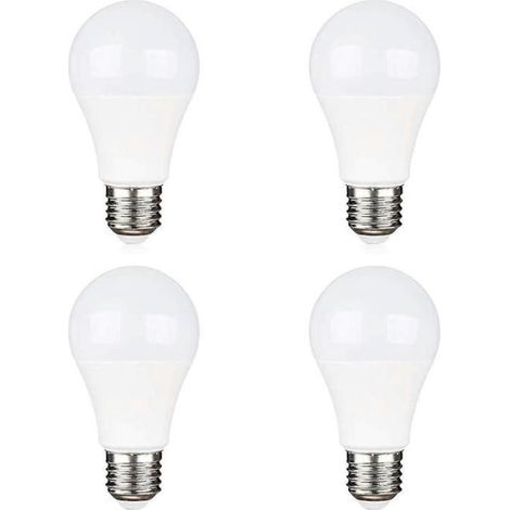 E27 9W LED-Lampen, kaltweiß 6000K, entspricht 75W Halogen, 12V, 12V/24V Netzteil, 4er-Pack. (1/5)