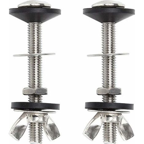 Lot de 2 kits de fixation pour réservoir d'eau et réservoir d'eau - Accessoires de fixation pour abattant de WC (1/5)