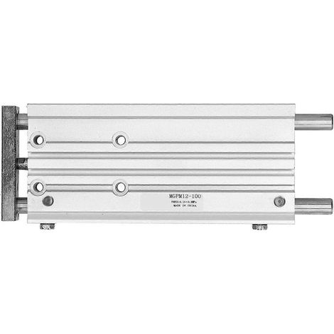 Pneumatikzylinder, dünn, mit 3 Führungsstangen, Aluminiumlegierung, Befestigungsmaterial MGPM12X100