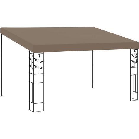 Wand-Pavillon 4x3x2,5 m Taupe