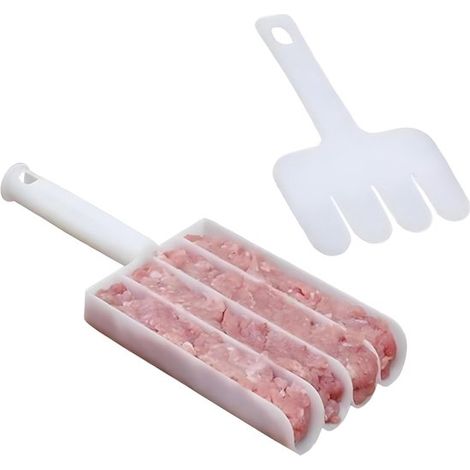 Molde cuádruple para albóndigas,utensilios de cocina domésticos para dar forma rápidamente a la masa de galletas o helado (1 pieza) (1/5)