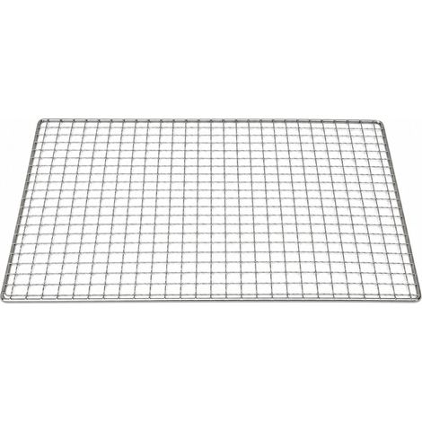 Grille barbecue inox de cuisson, environ 35 × 26 cm (1/5)