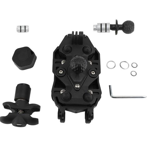Decdeal Motorcycle Fork STEM Téléphone support support de téléphone portable Cradle pour ATV UTV Snowmobile 12-25 mm DIA YC-A136C Black Octopus Mech (1/2)