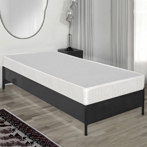 Talamo Italia - Colchón individual Nilde, Colchón de espuma de poliuretano, Colchón enrollado al vacío, 100% Made in Italy, 80x190h14 cm, con embalaje reforzado (1/5)