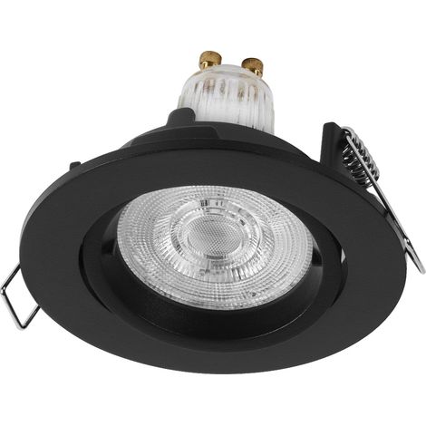 Spot Set Twistlock Spot LED encastrable flexible noir, 2,6 W 2700 K blanc chaud, aluminium, système Twistlock (1/2)