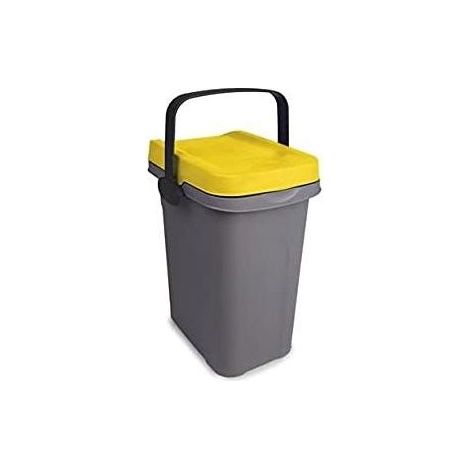 Poubelle Home Eco System Gr/Jaune L 7 Stefanpl