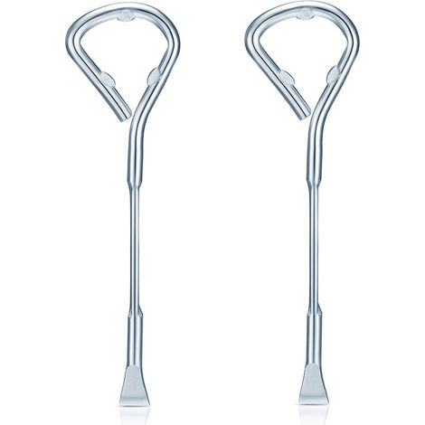 Ouvre-boîtes de peinture, ouvre-bouteille de peinture, en métal, boîte de peinture en acier, couleur argent Argenté (1/5)