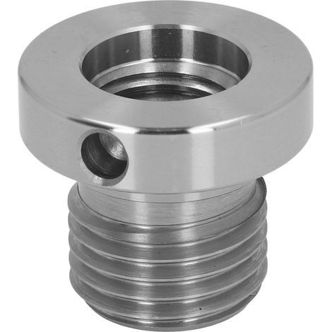 Adaptateur de broche pour tour à bois, douille de réduction en acier inoxydable pour poupée fixe, filetage mâle 33 mm, filetage femelle 25 mm (1/4)