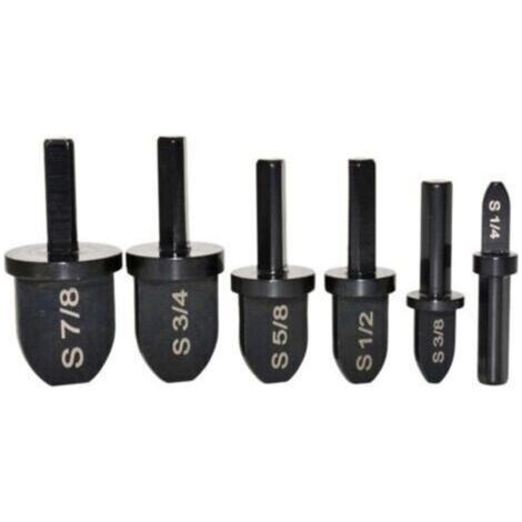 Lot d'outils avec embouts de perage + extension de tubes en cuivre pour visseuse ou perceuse, set de forets pour outil presser, 6 pices