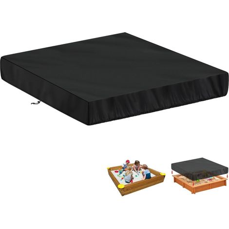 Bâche de protection pour bac à sable 160x160x20cm, imperméable et anti-UV (1/5)